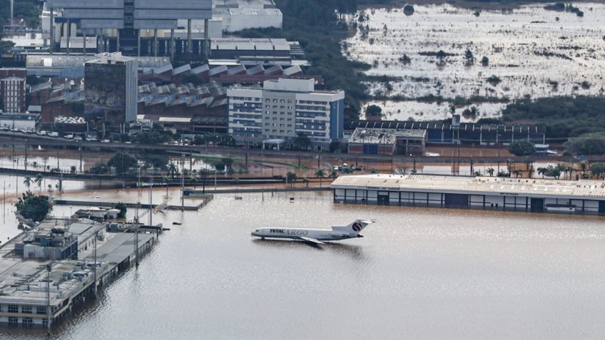 Fechamento do Aeroporto Salgado Filho em Porto Alegre, RS, provoca uma série de desafios logísticos
